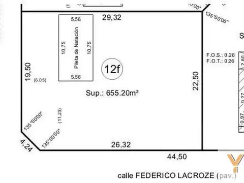 Terreno en Venta de 665,0 m2