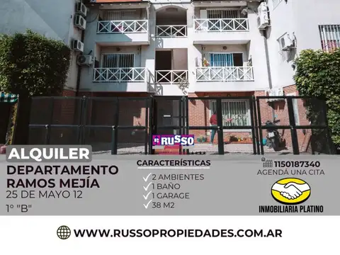 Alquiler departamento Ramos Mejia 2 ambientes
