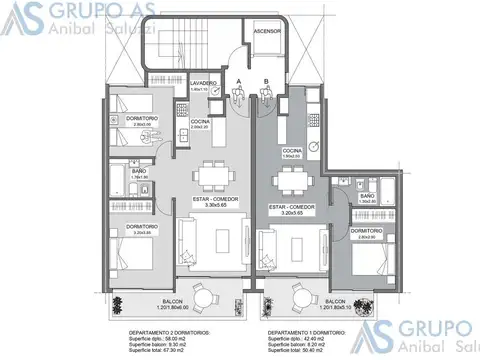 Departamento en Venta en Centro, USD 165.000