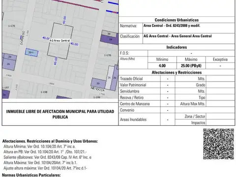 Terreno en Venta en Centro, USD 350.000
