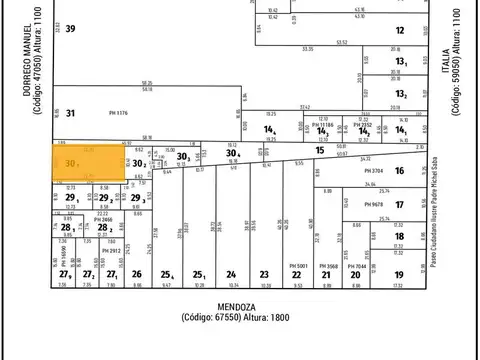 Terreno en Venta 10  mts Frente