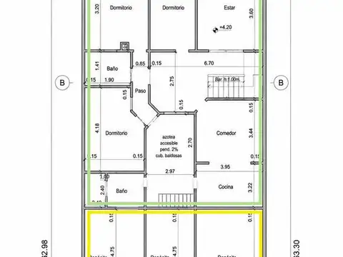 Terreno en Venta 63  mts Fondo