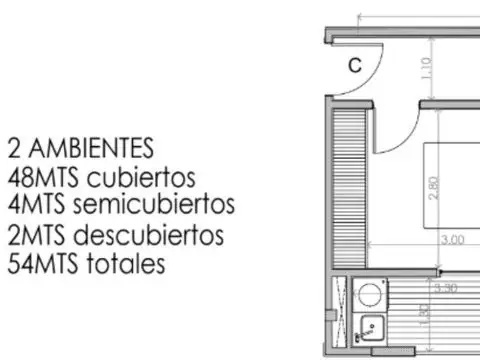 Venta depto 2 amb Caballito Paternal