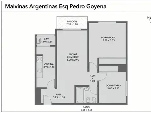 Departamento en Venta de 3 ambientes