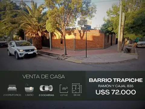 Casa en venta c/ cochera en Godoy Cruz