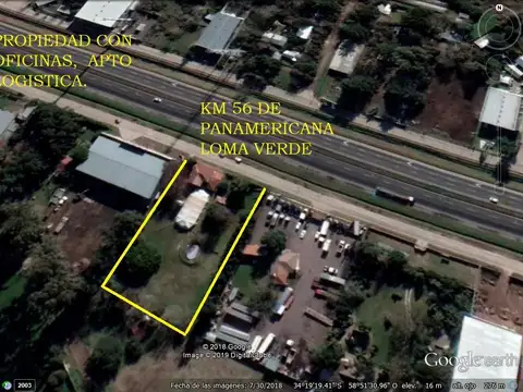 6000 METROS CUADRADOS EN DOS LOTES DE 3000 C/U  FRENTE A PANAMERICANA KM 56 LOMA VERDE