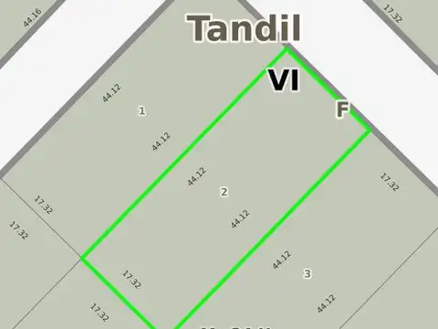 Terreno en Venta 45  mts Fondo
