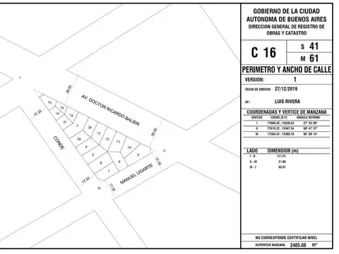 Terreno en Venta en Coghlan, USD 295.000
