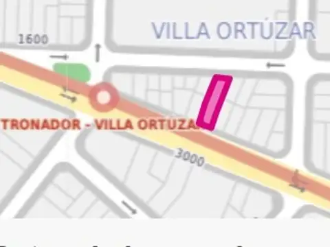 Terreno en Venta 8  mts Frente