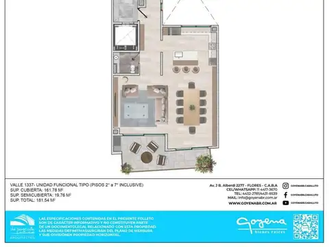 Departamento 5 ambientes con 2 baños