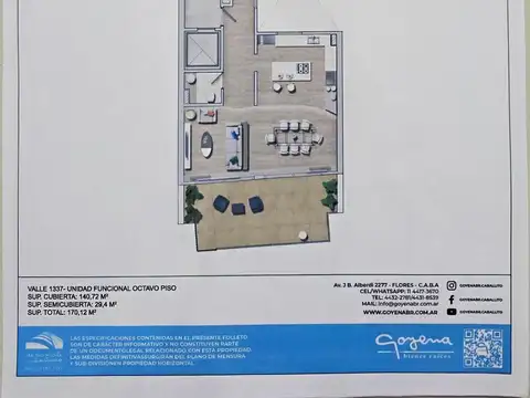 Departamento en Venta con 1 cocheras