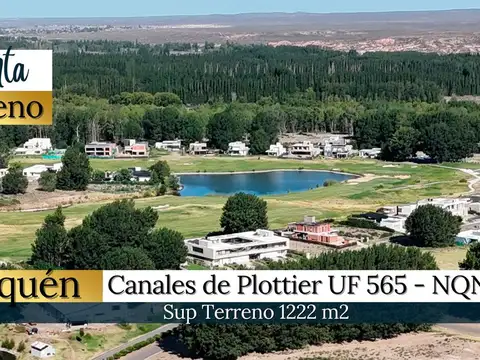 Venta terreno en canales de plottier uf 565 -nqn-