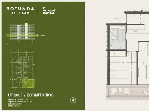 Rotunda al Lago 2 dorm Diciembre 2027