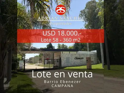 Terreno en Venta en Ebenezer, Countries y Barrios Cerrados en Campana