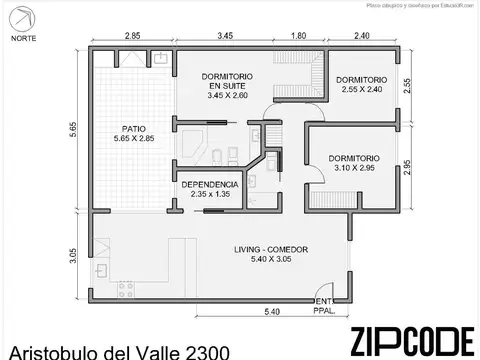 Departamento en Venta de 3 ambientes