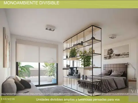 Departamento Monoambiente con 1 baño