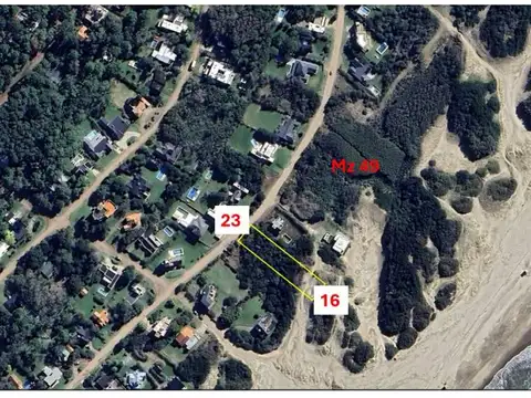 En Cariló | FRANJA  de 2 lotes... AL MAR!!   A1.-