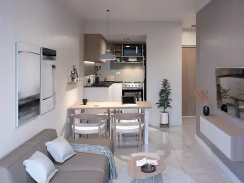 Departamento Monoambiente con 1 baño