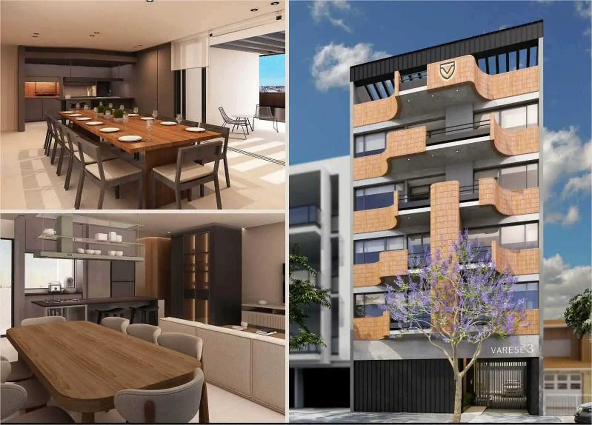 Departamento de 3 amb 109 m2 totales al frente