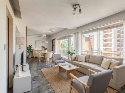 SEMIPISO . CONTRAFRENTE . BALCÓN CORRIDO CON VISTA ABIERTA Y VERDE