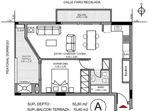 FIDEICOMISO VENTA DPTO 1 DORMI MONTE HERMOSO