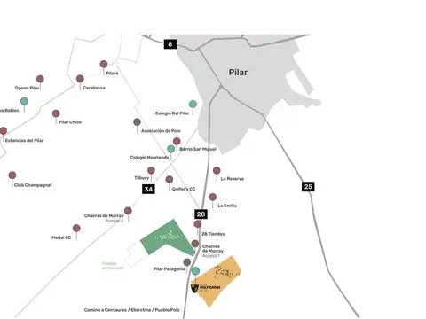 Lote en venta en Barrio Cardano, RP28 Pilar