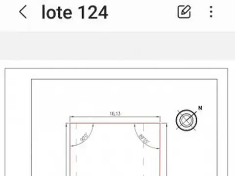 Terreno en Venta 16,13  mts Frente