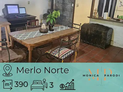 CASA MÁS DEPARTAMENTO EN VENTA EN MERLO NORTE, EXCELENTE UBICACIÓN