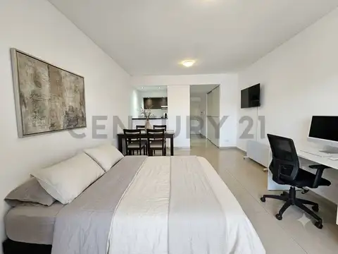 Departamento monoambiente con balcon Parrilla y Pileta