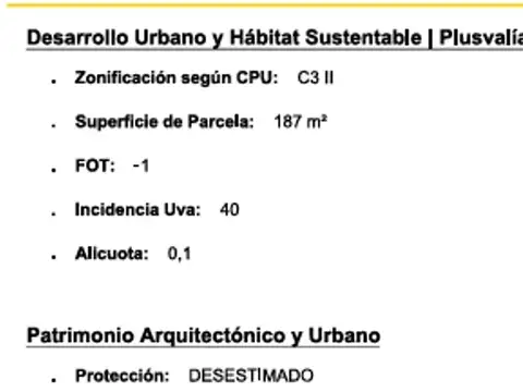 Terreno en Venta de 190,0 m2