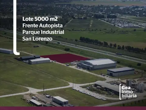 Lote 5.000 m2 - FRENTE AUTOPISTA (Rosario- Santa Fe) - SECTOR INDUSTRIAL-  Parque Industrial Sa...