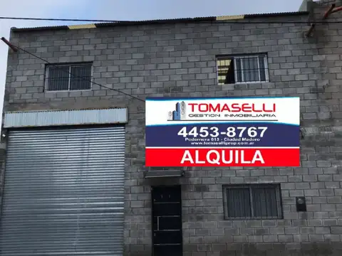 ALQUILER - LA TABLADA - GALPON 320m2 - CON OFICINA o SHOWROOM - ZONIFICACION M.I. 