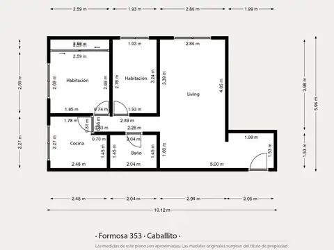 Departamento en Venta de 3 ambientes