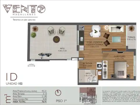 Departamento en Venta en Cordon , USD 127.000