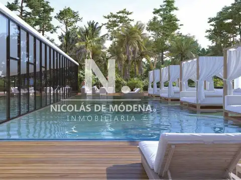 Departamento de 1 dormitorio en piso alto con vista a Brava Punta del Este