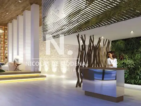 Departamento 2 ambientes con 2 baños