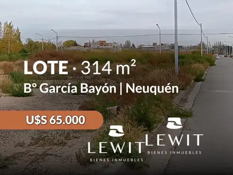 Terreno en Loteo GARCÍA BAYÓN
