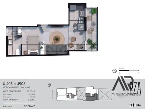 Departamento 5 ambientes con 1 baño