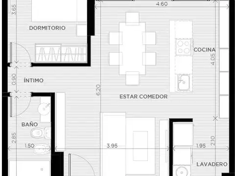 Departamento en Venta de 3 dormitorios