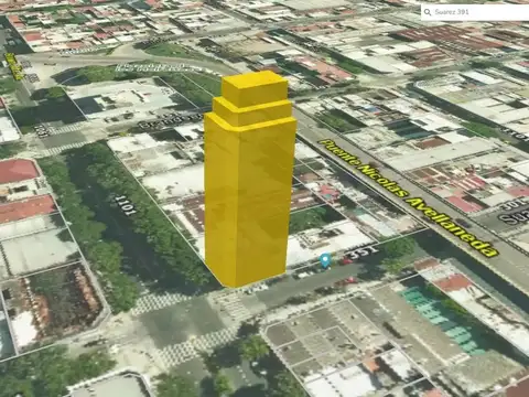 Terreno industrial/comercial esquina Suárez 391 La Boca – 2.200 m² edificables