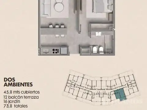 Departamento en Tortugas Woods KM 38, 5 Panamericana Ramal Pilar