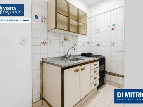 Departamento 2 ambientes con 1 baño
