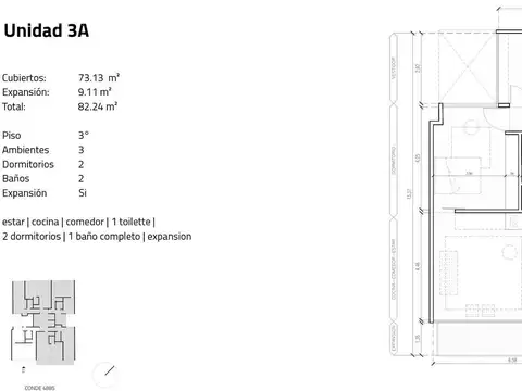 Departamento en Venta 1 año