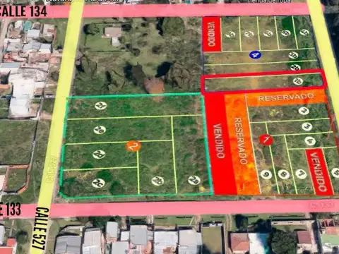 Terreno en venta - 617mts2 - Barrio Gambier, La Plata