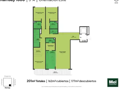 Ramsay 1800, Piso 3°