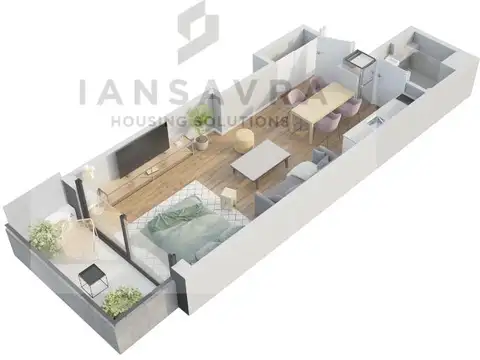 Feel Belgrano. Piso 3 UF U02 1 AMB. Venta.