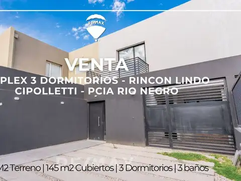 Duplex Cipolletti, 3 Dormi. Entrega y Financiación