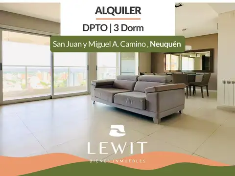Alquiler departamento gerencial | 3 dormitorios | 2 cocheras | Baulera | Santa Genoveva | Neuquén