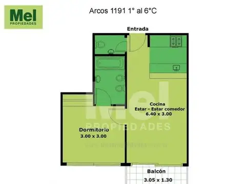 Arcos 1100, Piso 6