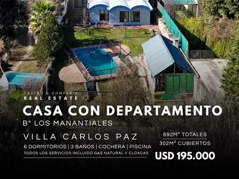 Casa en Venta en Los Manantiales, Villa Carlos Paz